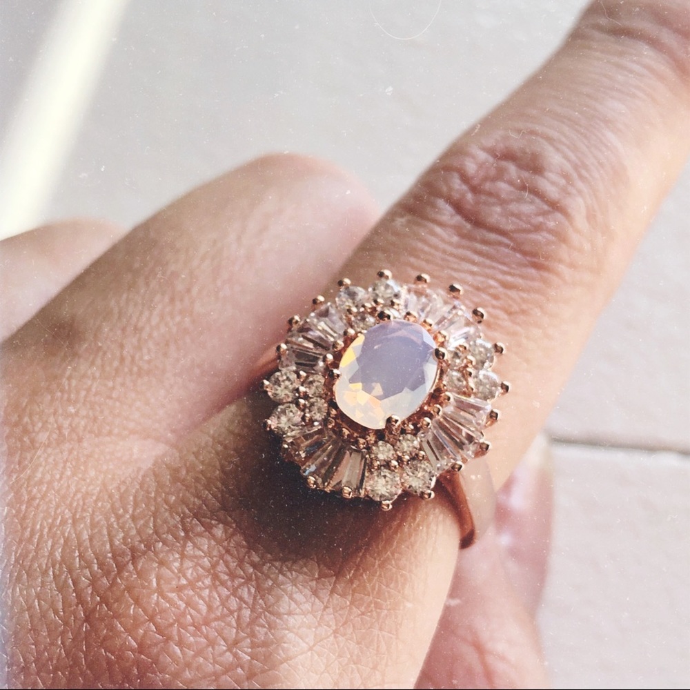 Stunning Faux Diamond Accent Ring